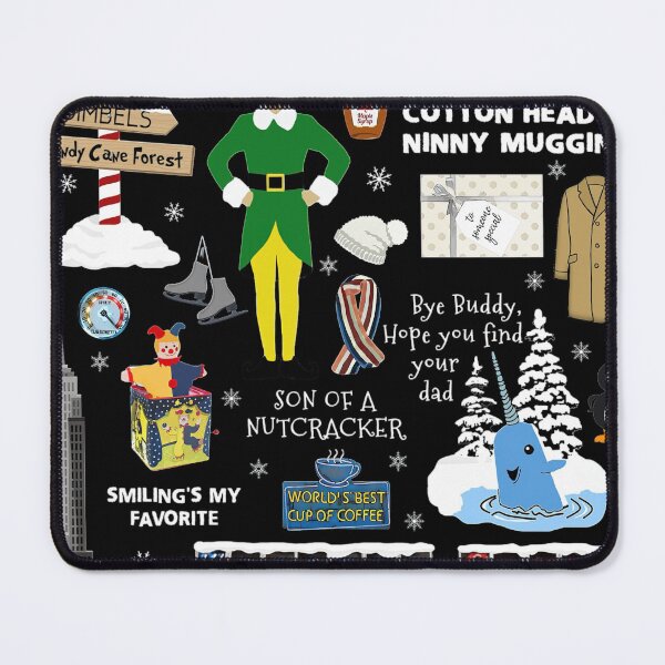Item preview, Buddy the Elf collage, Red background Classic  designed and sold by fencinghill.