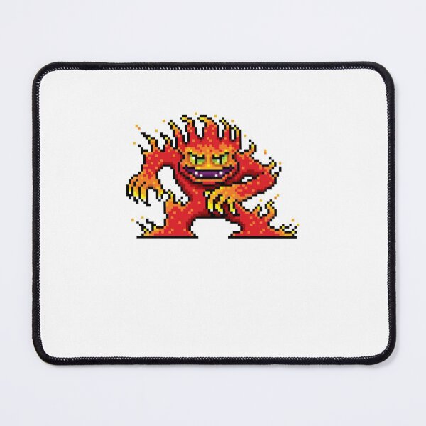 Item preview, cartoon fire monster pixel design halloween designed and sold by kenishahembree.