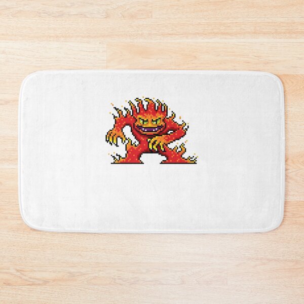 Item preview, cartoon fire monster pixel design halloween designed and sold by kenishahembree.