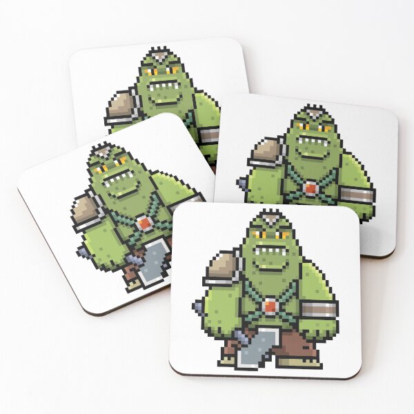 Item preview, cartoon green monster pixel design halloween designed and sold by kenishahembree.