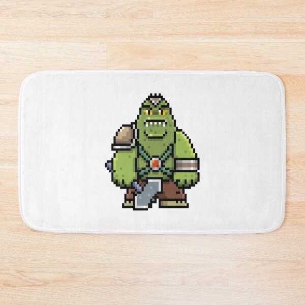 Item preview, cartoon green monster pixel design halloween designed and sold by kenishahembree.