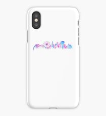California Magic Theme Park Watercolor Skyline Silhouette iPhone Case