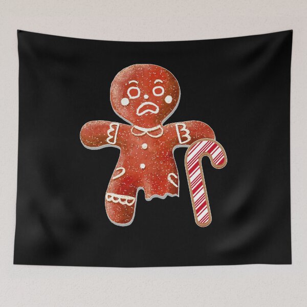 Item preview, Gingerbread Person With Candy Cane Missing Leg designed and sold by Alexterie93.