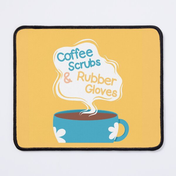 Item preview, Coffee Scrubs And Rubber Gloves designed and sold by Myartbeyours.