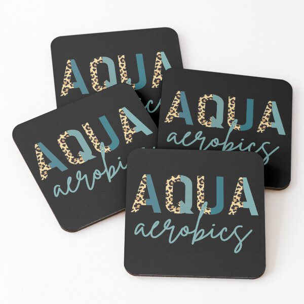 Item preview, Aqua aerobics cheetah print typography | Water Aerobics | Gifts for Aqua aerobics lover designed and sold by Violet Treasures.