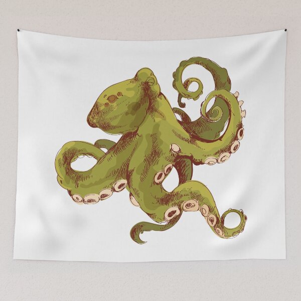Item preview, Green Octopus designed and sold by Vector Scout Lab.