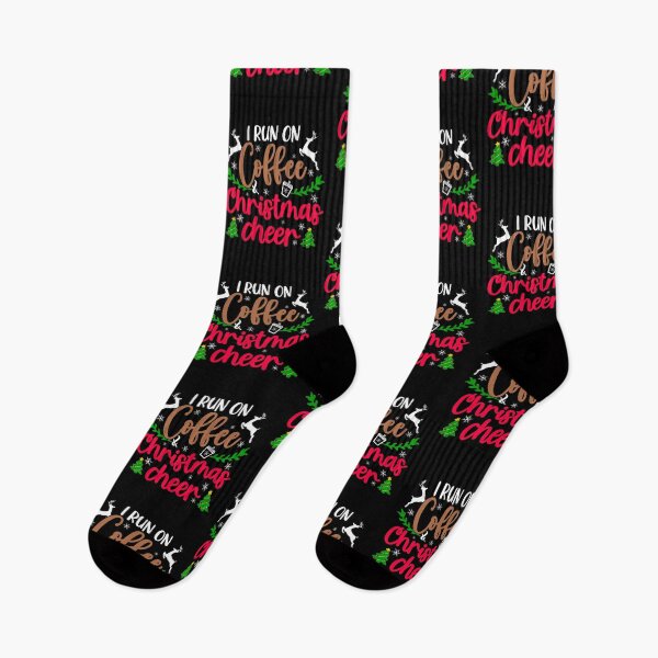 Item preview, I Run On Coffee and Christmas Cheer. Christmas Coffee Gift  designed and sold by Mixture-DESIGN.