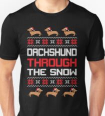 Dachshund Through The Snow Unisex T-Shirt