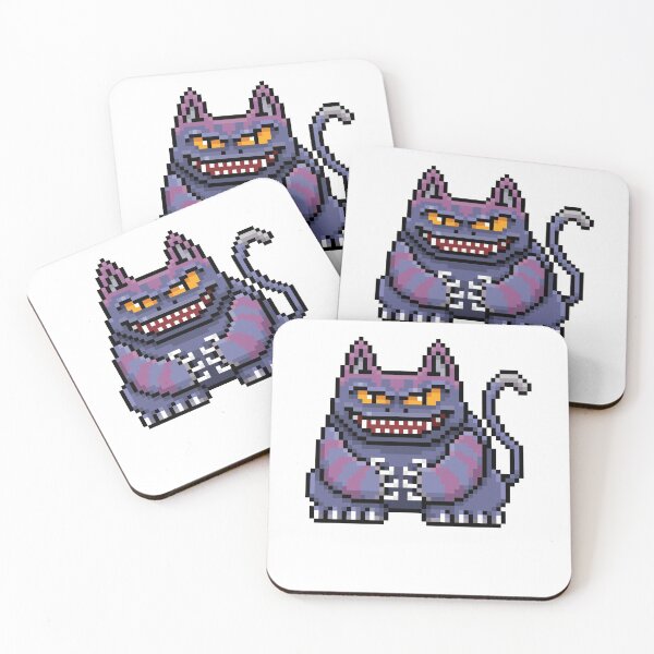 Item preview, cartoon monster cat pixel design halloween designed and sold by kenishahembree.