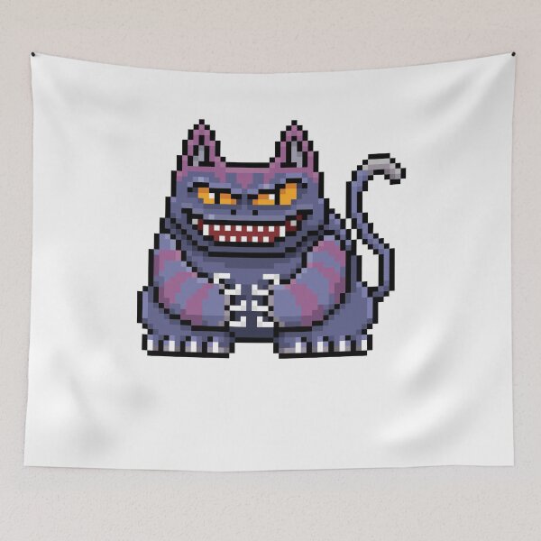 Item preview, cartoon monster cat pixel design halloween designed and sold by kenishahembree.