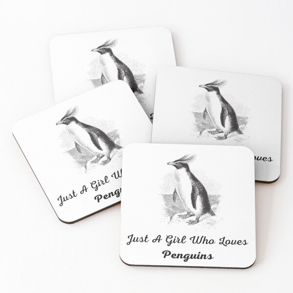 Item preview, Just a Girl Who Loves Penguins designed and sold by Vimbuy.
