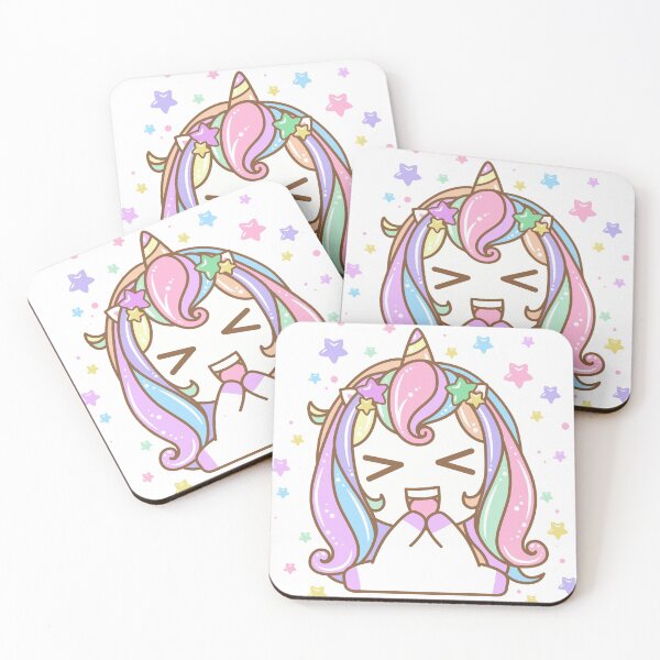 Item preview, Kawaii unicornio arcoiris feliz riendo designed and sold by Simplyy Unique.
