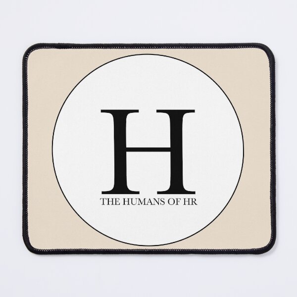 The Humans of HR Classic Logo (White) Mouse Pad