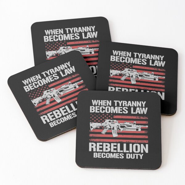 Item preview, WHEN TYRANNY BECOMES LAW REBELLION BECOMES DUTY VETERANS  designed and sold by Alexterie93.