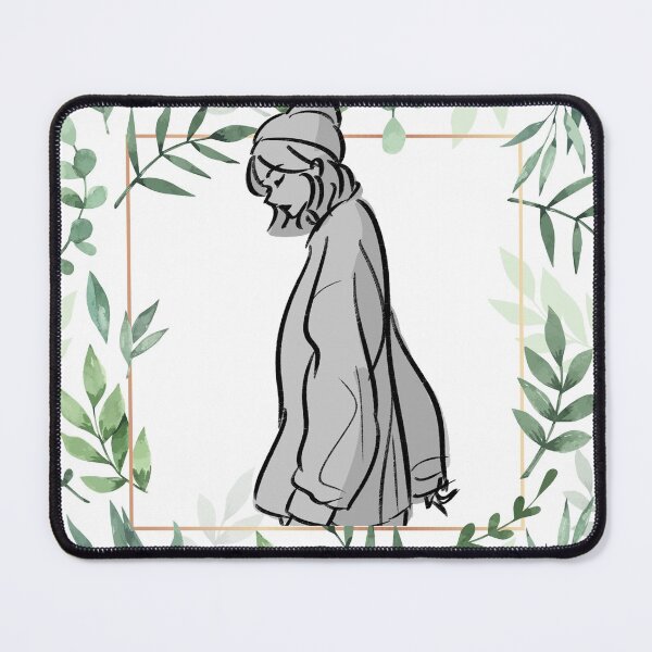 Item preview, Hand Drawn Woman Sketch in Olive Frame designed and sold by VinBasis.