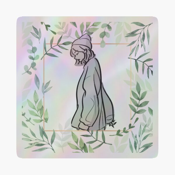 Item preview, Hand Drawn Woman Sketch in Olive Frame designed and sold by VinBasis.