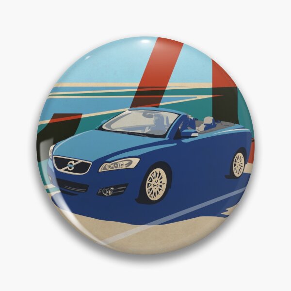 Item preview, Vintage style C70 Car Artwork - post-facelift - blue designed and sold by Arneil-Artworks.