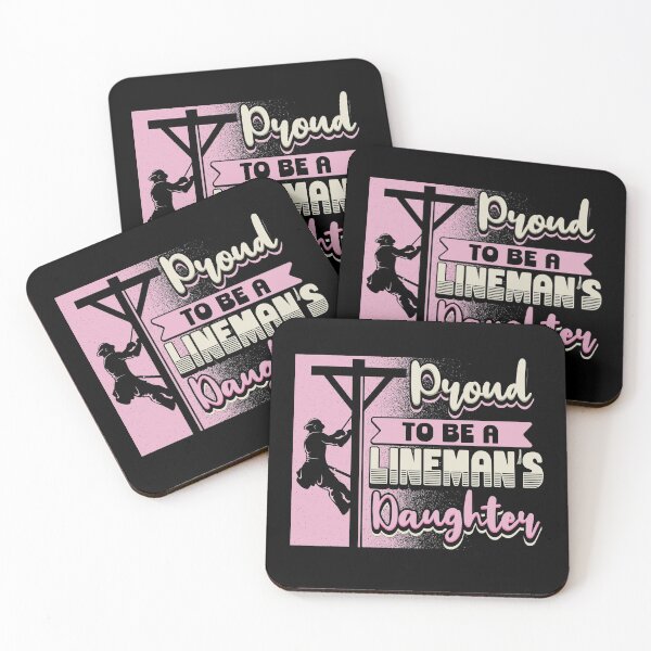 Item preview, Proud To Be A Lineman's Daughter Electrical Lineman Dad designed and sold by Betsytiptoe.