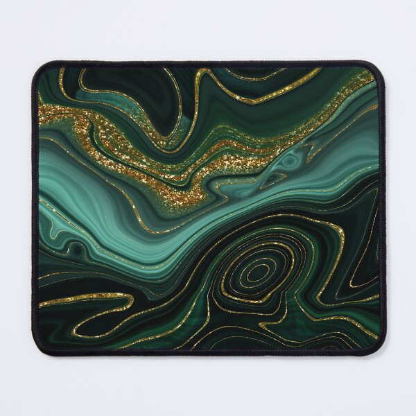 Item preview, Gold Indigo Malachite Faux Marble II designed and sold by MysticMarble.