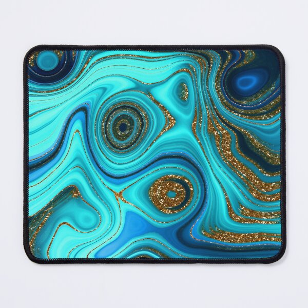 Item preview, Lapislazuli - Emerald Glamour Gold Glitter Faux Marble designed and sold by MysticMarble.