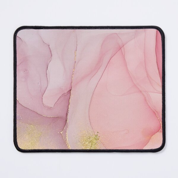 Item preview, Blush Pink Liquid Ink Texture With Gold Faux Glitter designed and sold by MysticMarble.