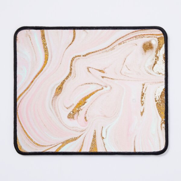Item preview, Faux Blush Pink Liquid Alcohol Ink Gold Glitter Metal Veines designed and sold by MysticMarble.
