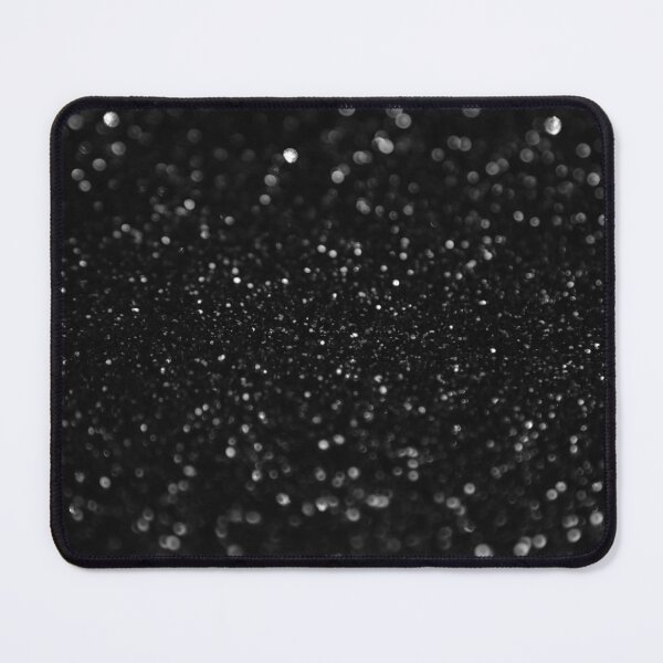 Item preview, Plain Black Faux Glitter Bokeh  designed and sold by MysticMarble.