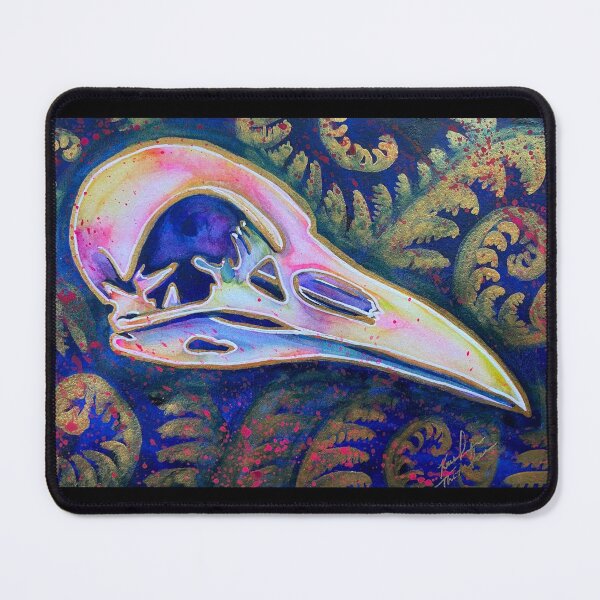 Item preview, Crow Watercolor Skull designed and sold by Kristin (Thornton) Barker.