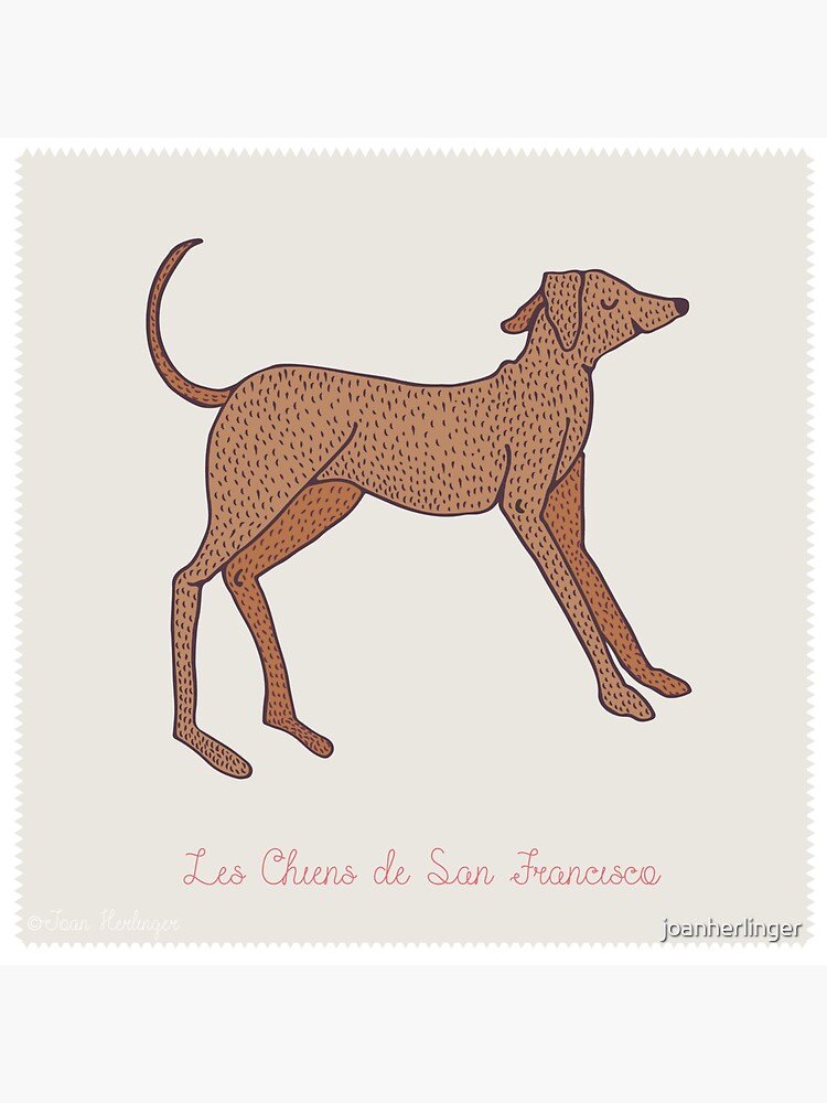Thumbnail 3 of 3, Sticker, Dogs of San Francisco #6 designed and sold by joanherlinger.