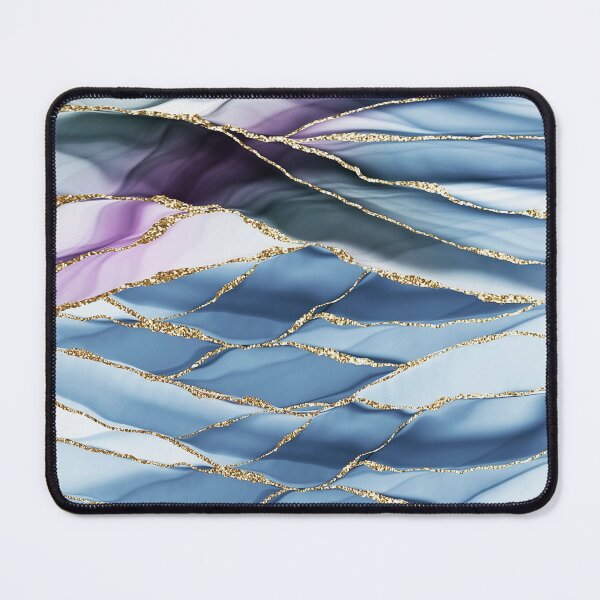 Item preview, Ocean Blue Mermaid Faux Marble Landscapes designed and sold by MysticMarble.