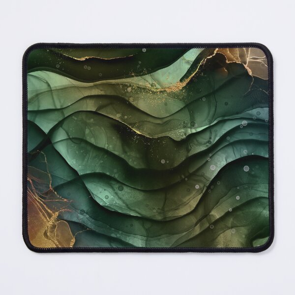 Item preview, Malachite Fluid Faux Marble Texture With Gold Veins V designed and sold by MysticMarble.