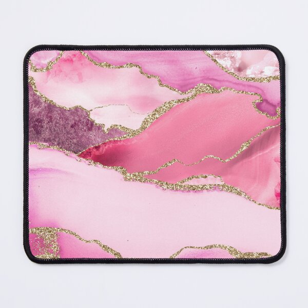 Item preview, Pink Blush Agate Faux Marble Landscape designed and sold by MysticMarble.