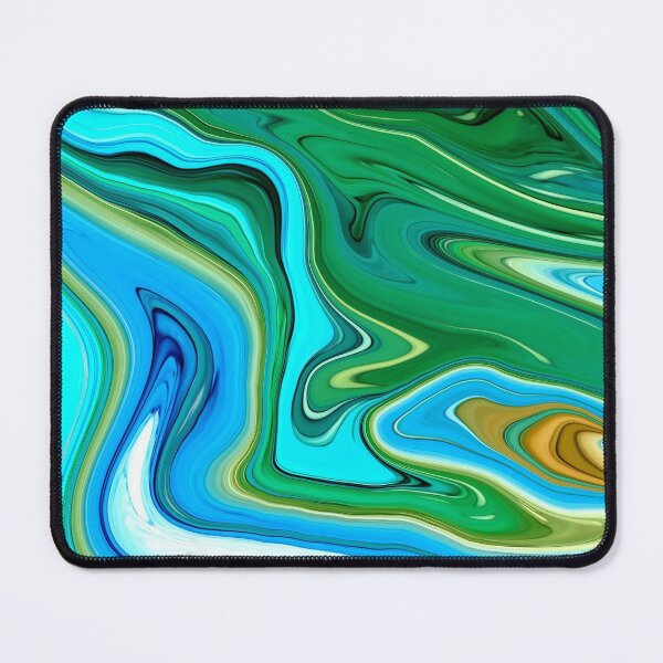 Item preview, Colorful Blue Fresh Summer  Ink Faux Marble Texture designed and sold by MysticMarble.
