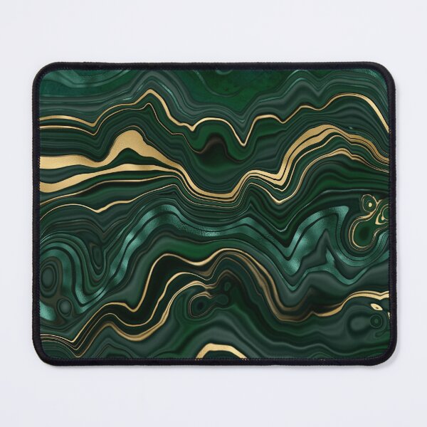 Item preview, Malachite Faux Marble Texture With Gold Veins IV designed and sold by MysticMarble.