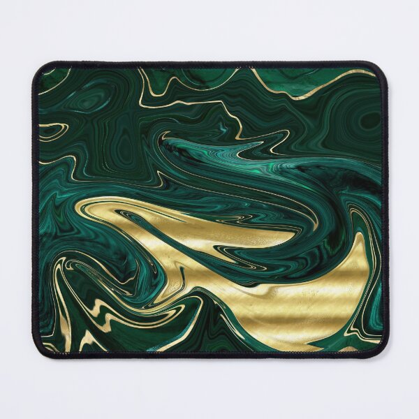 Item preview, Faux Malachite Marble Texture With Gold Veins II designed and sold by MysticMarble.
