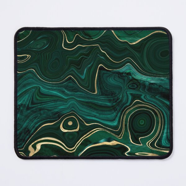Item preview, Faux Malachite Marble Texture With Gold Veins I designed and sold by MysticMarble.