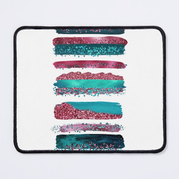 Item preview, Sparkling Mermaid Magenta and  Faux Teal Glitter Strokes designed and sold by MysticMarble.