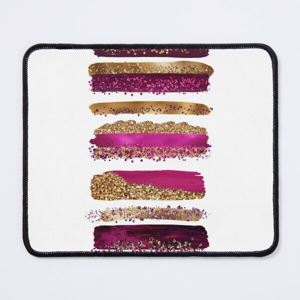 Item preview, Sparkling Mermaid Magenta and Faux Gold Glitter Strokes designed and sold by MysticMarble.