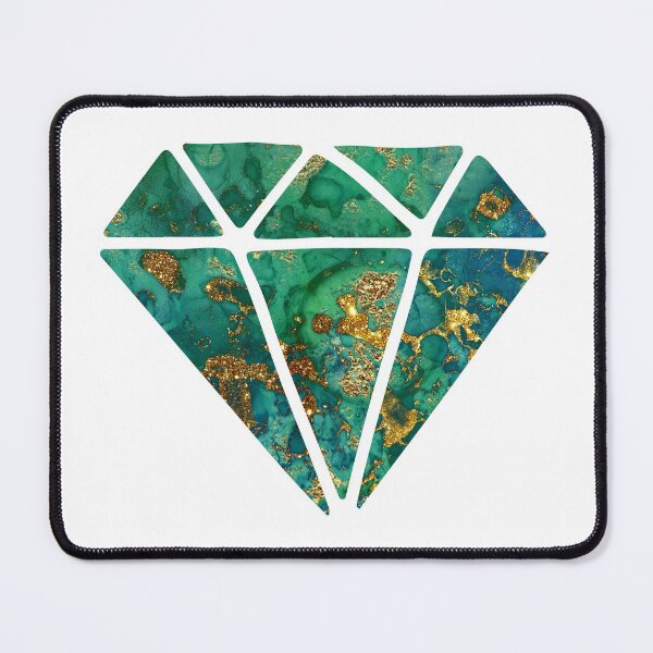 Item preview, Amazing Blue and Green Faux Malachite Marble designed and sold by MysticMarble.