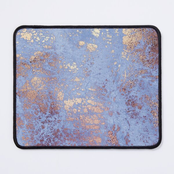 Item preview, Classic Blue Faux Marble with Bronze Metal designed and sold by MysticMarble.