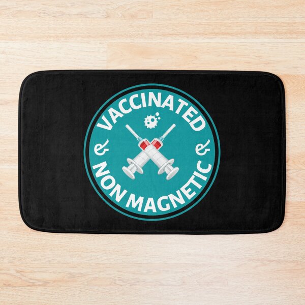Item preview, Vaccinated and Non Magnetic- Magnetic Vaccine Meme - covid vaccine designed and sold by CaitU.