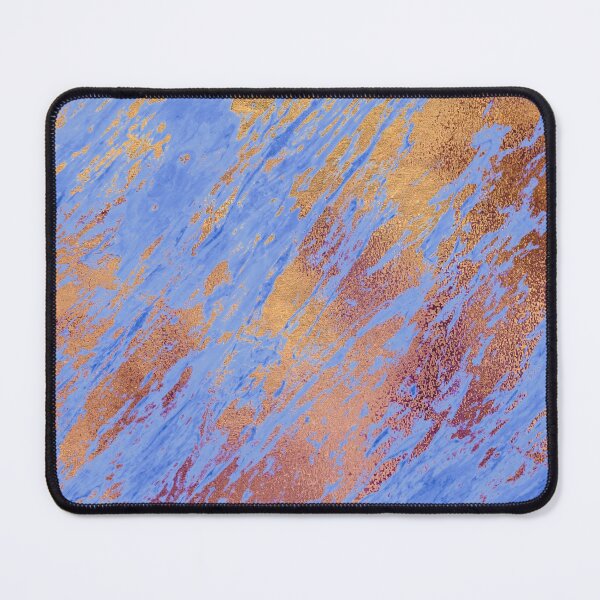 Item preview, Classic Blue Texture with Copper Metal Veins designed and sold by MysticMarble.