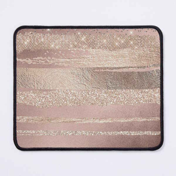 Item preview, Glitter and Metal Foil Strokes on Brown Mokka Blush Faux Metal designed and sold by MysticMarble.