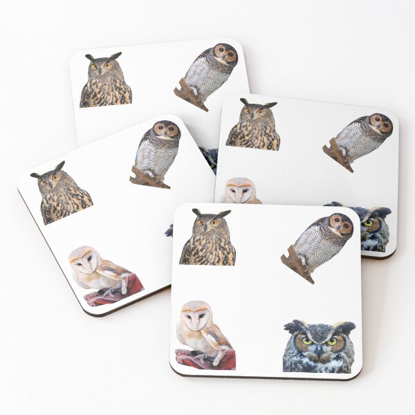 Item preview, 5th Alerted Owls Stickers Pack. Essential For Every Owl Lover. Suitable For Laptops, Walls, Cars - Cute designed and sold by AnimalStickers-.