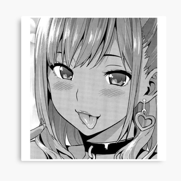  Ahegao Anime Girl With Tongue and Hands Out Weeb T