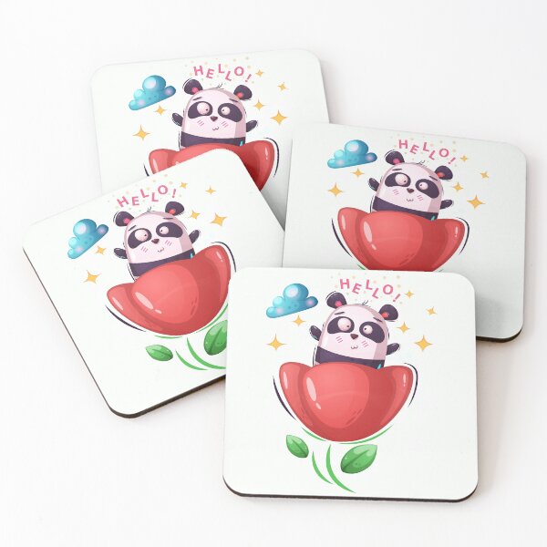 Item preview, Hello Cute Animal Friendly Panda designed and sold by urban-color.