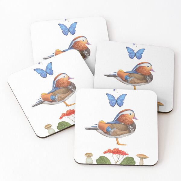 Item preview, Bright composition with Mandarin Duck designed and sold by Victoria Novak.