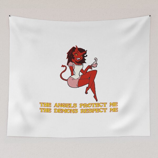 Item preview, The angels protect me, The demons respect me designed and sold by uranus-art.