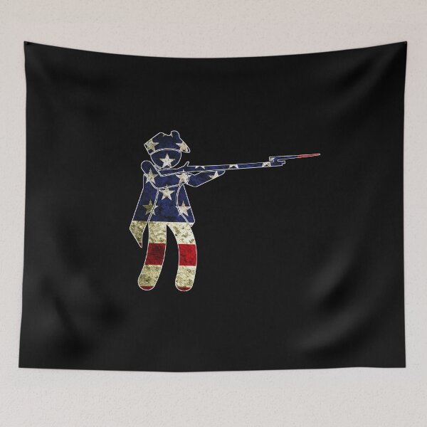 Item preview, Vintage American Soldier Flag With Gun designed and sold by Stickman--.