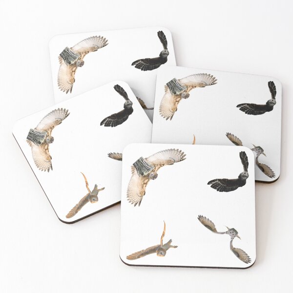 Item preview, 1st Flying Owls Stickers Pack. Essential For Every Owl Lover. Suitable For Laptops, Walls, Cars - Cute designed and sold by AnimalStickers-.
